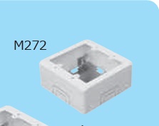メタルモール　B型　M272　2個用　スイッチボックス　深型