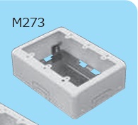 メタルモール　B型　M273　3個用　スイッチボックス　深型