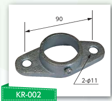 KR-002　ビス止めフランジ　(生地)