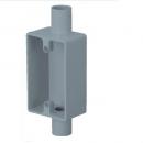 (SW1**2GHW　露出用スイッチボックス　2方出　(深型)　(グレー)　サイズ22.28