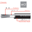 WCT　導線用天然ゴムシースケーブル
