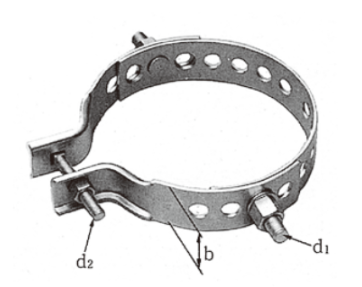3BD-X-**　パンザーマスト用自在バンド