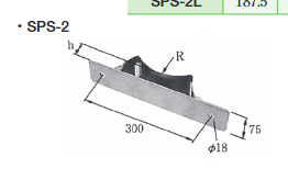 SPS-2/2L　継柱用支持金具