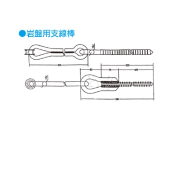 GS　岩盤用支持棒