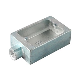 (S11**)　ねじつき　露出スイッチボックス　1個用1方出　鋳鉄製　薄鋼