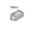 (TCS11**)　ねじなし　露出スイッチボックス　1個用1方出　鋳鉄製　薄鋼