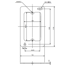 (CVS*FB)　スイッチボックス用　平カバー　ブラック