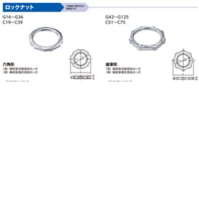 (M-L**)　ロックナット　　(薄鋼)